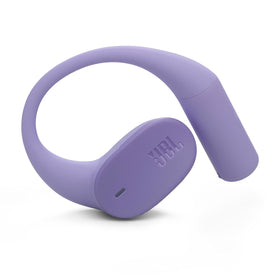 Close-up of JBL Sense Lite ear-hook design for secure all-day comfort