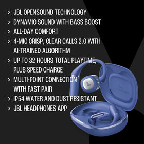 JBL Sense Pro four-mic system enhances call clarity in windy environments
