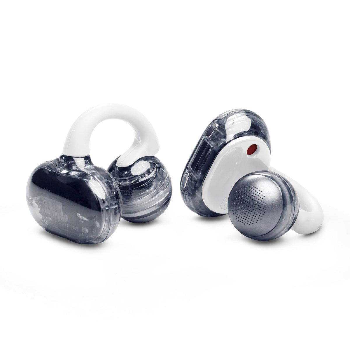 JBL Soundgear Clips SonicArc bass boost for deeper low end with minimal leakage.
