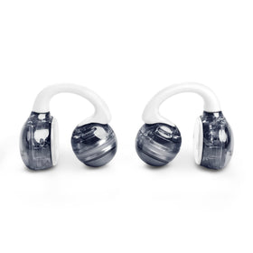 JBL Soundgear Clips white colorway offers modern, subtle styling.
