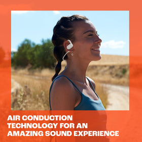 JBL SoundGear Sense quick charge provides additional hours with a 15-minute boost.