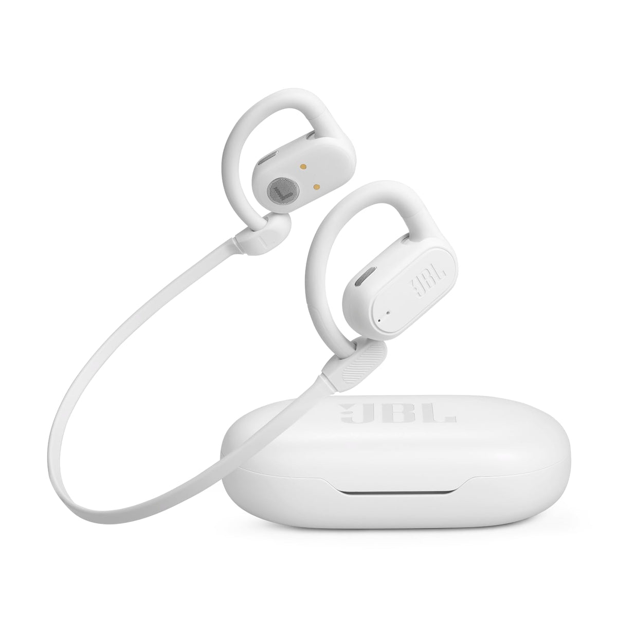 JBL SoundGear Sense open-ear technology for comfortable listening and ambient awareness.