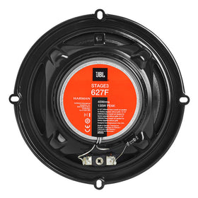 JBL Stage 3627F Plus One woofer detail emphasizes efficiency