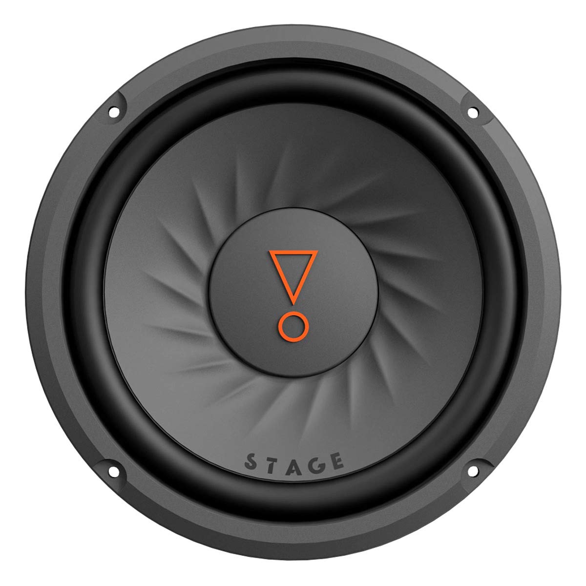 JBL Stage 82 cone and rubber surround close-up highlighting durable construction