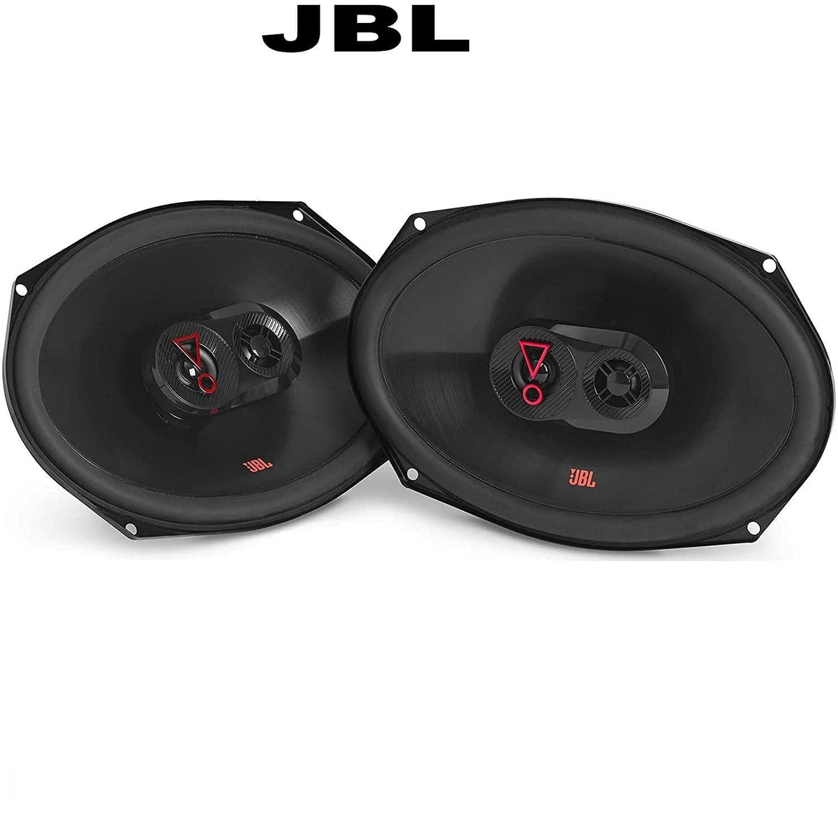 JBL Stage3 9637F tweeter dome closeup emphasizes crisp highs and detail.