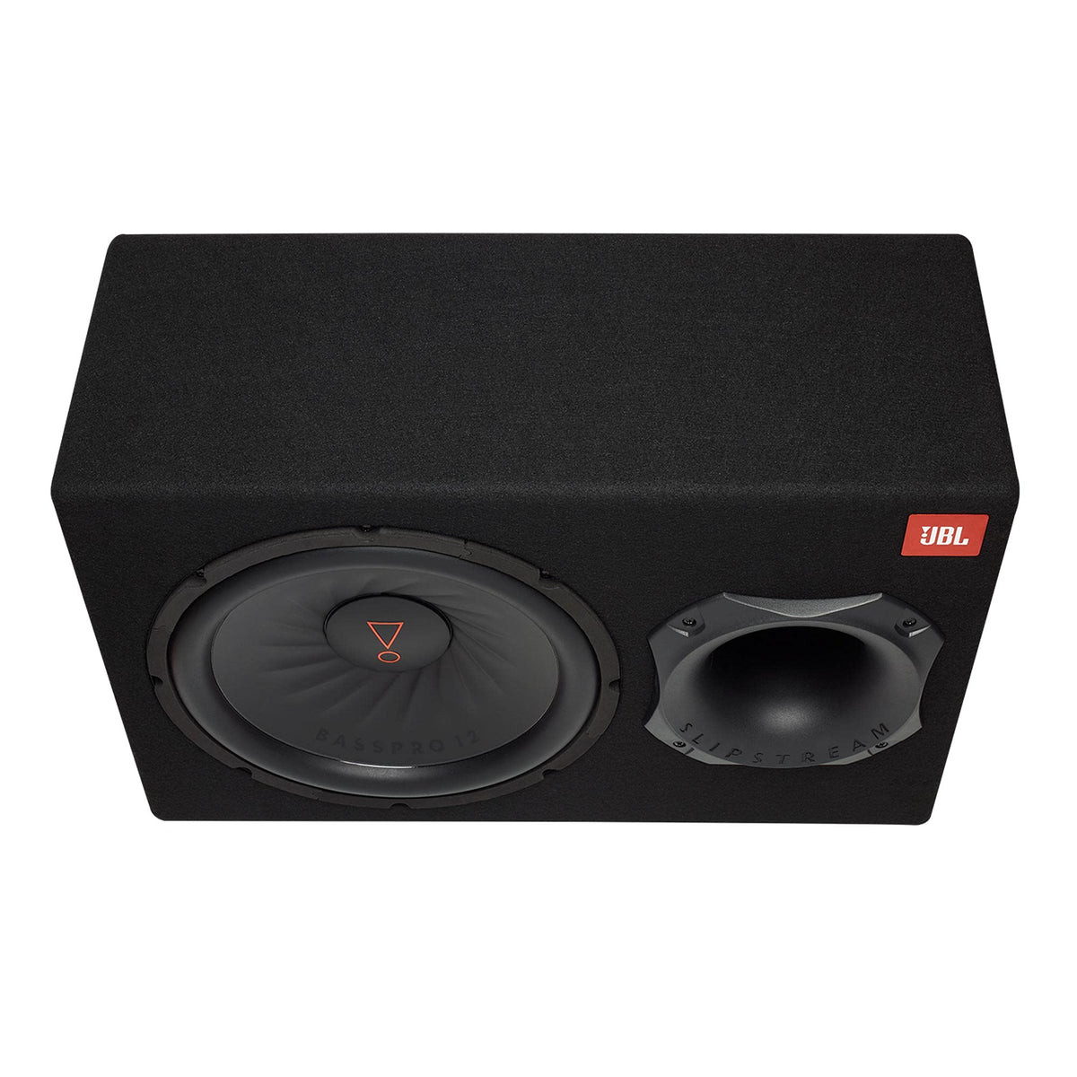 JBL SUBBP12AM remote control used for drive-time sub level adjustments