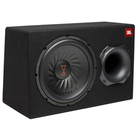 JBL SUBBP12AM front view of the 12-inch powered subwoofer for deep bass