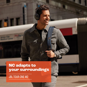JBL Tour One M2 voice-aware feature enhances personal voice balance