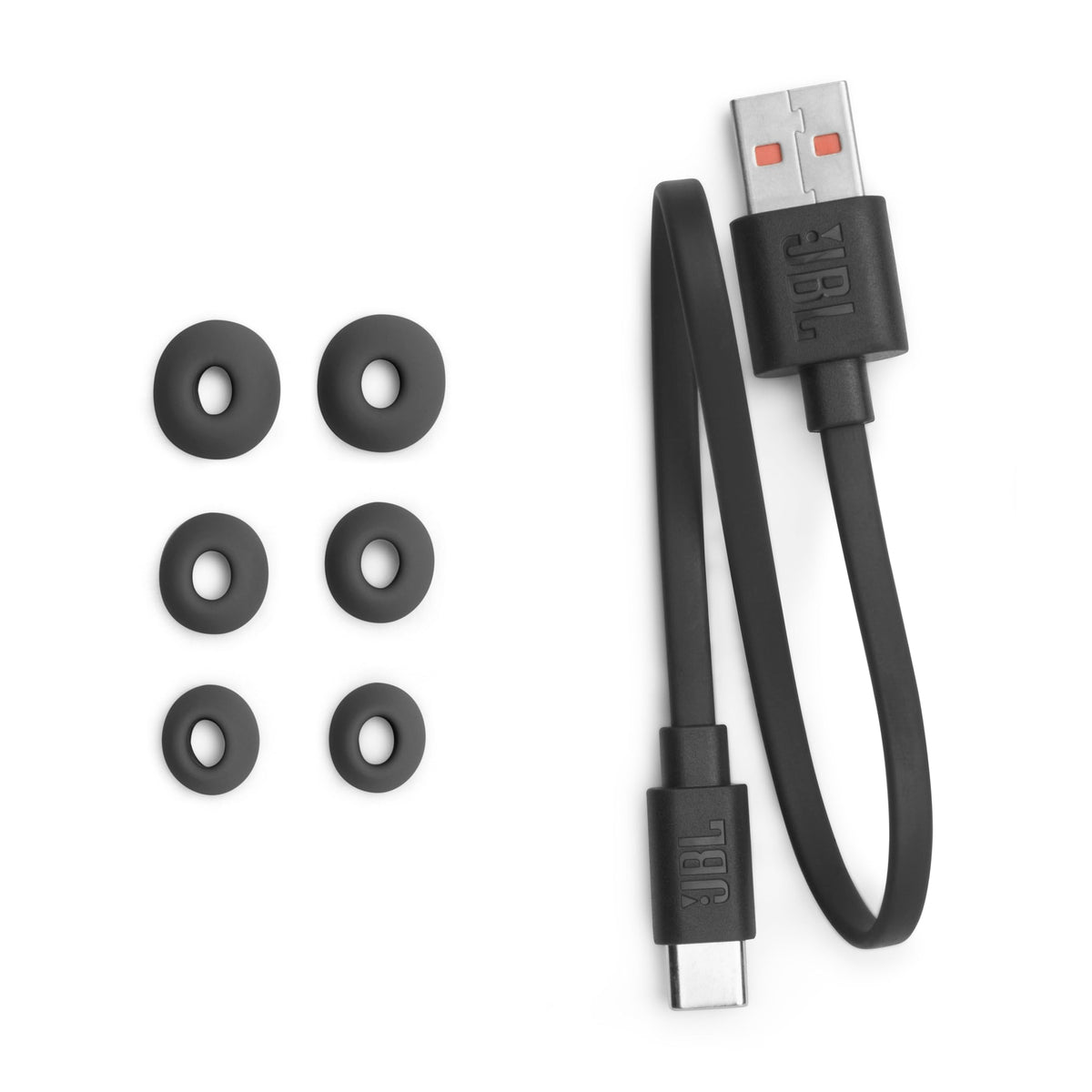 JBL Tour Pro 2 earbuds in case highlight compact storage and charging on the go.