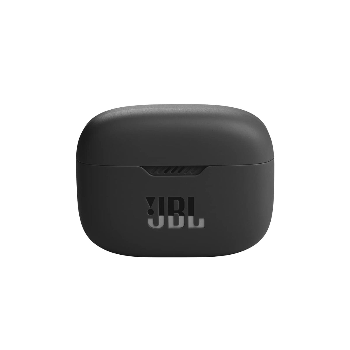 JBL Tune 130NC open charging case showing battery capacity and fast-charge convenience benefit