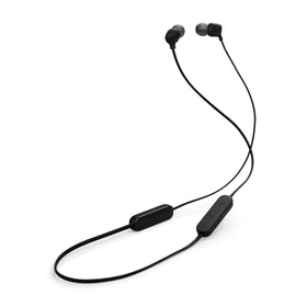 JBL Tune 135BT front view showing sleek neckband and earbuds for balanced audio