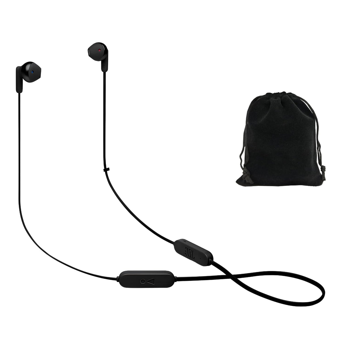 JBL Tune 215BT earbuds with case for portable protection and charging on the go.