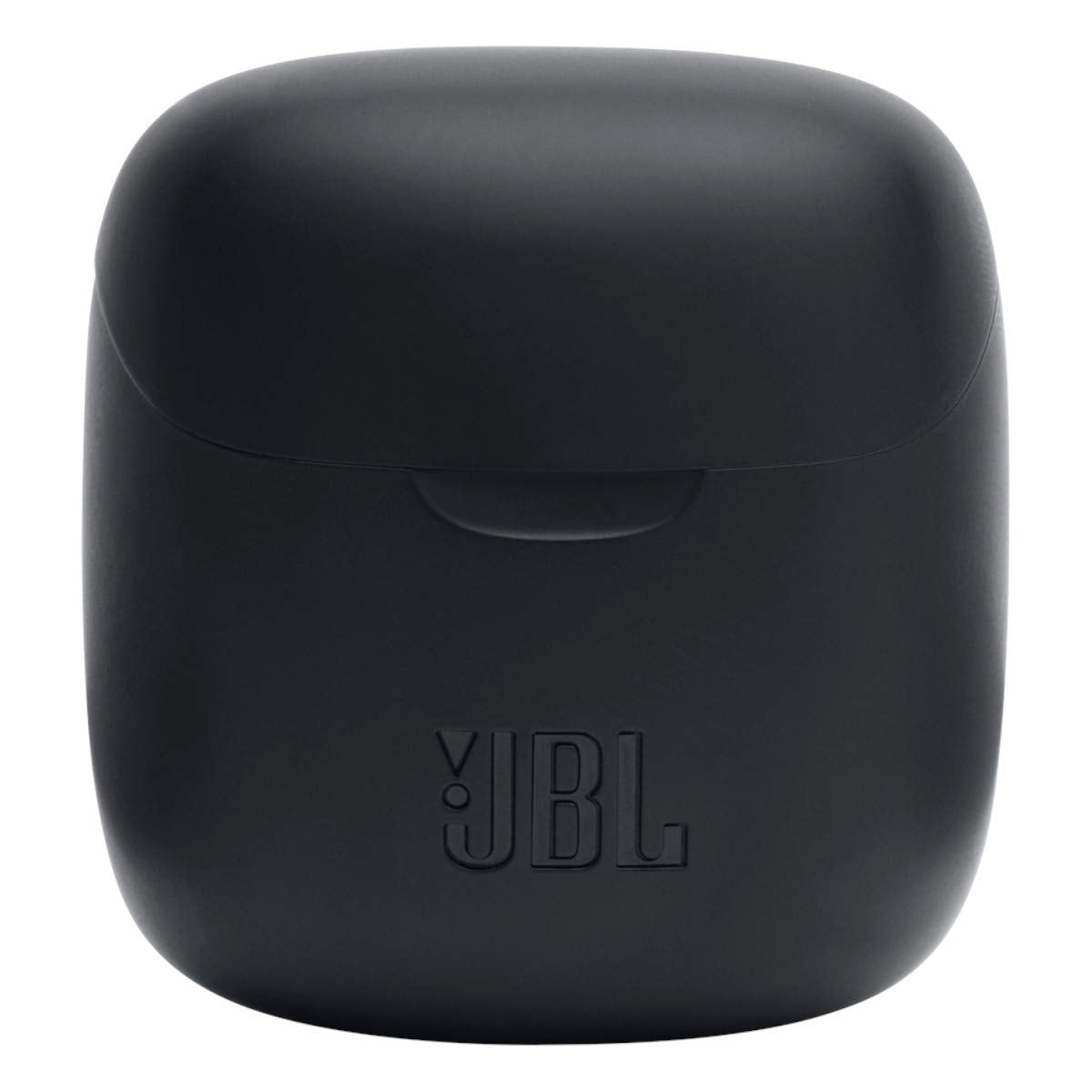JBL earbuds next to smartphone showing compact scale and travel convenience