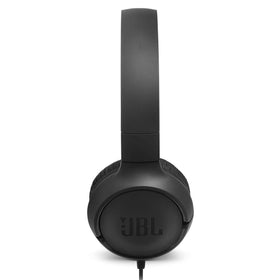 JBL Tune 500 ear cup close-up showing soft cushions for longer comfort