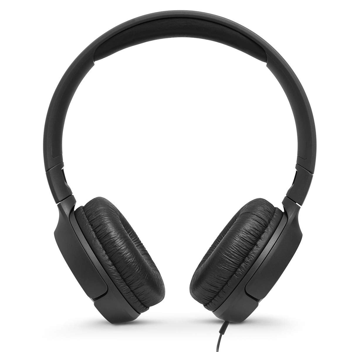 JBL Tune 500 flat cable detail showing tangle-free design for hassle-free carry
