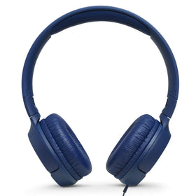 JBL Tune 500 folded compact in hand to show travel friendly convenience
