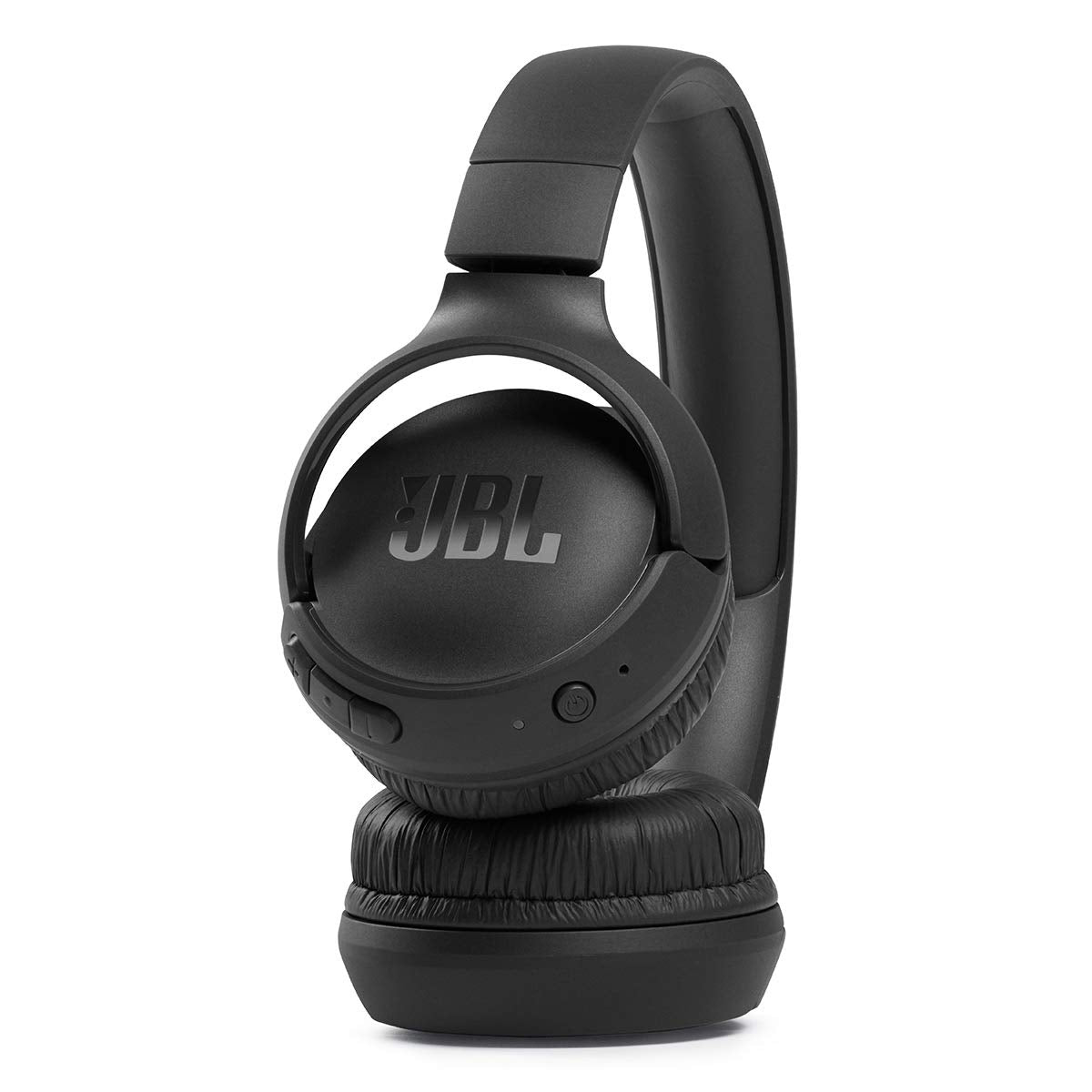 JBL Tune 510BT earcup controls closeup showing buttons for easy control benefit