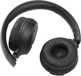 JBL Tune 510BT folded flat for travel and easy storage showcasing portability benefit