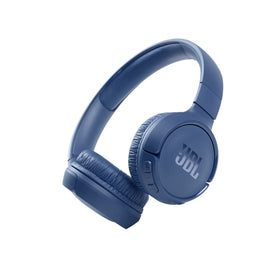 JBL Tune 510BT front view showing blue finish and portable benefit
