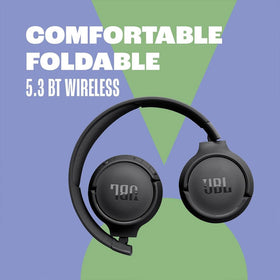 JBL Tune 520BT earcup controls close-up for simple on-device control