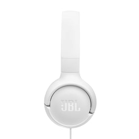 JBL Tune 520C driver and ear-pad texture showing sound-focused construction