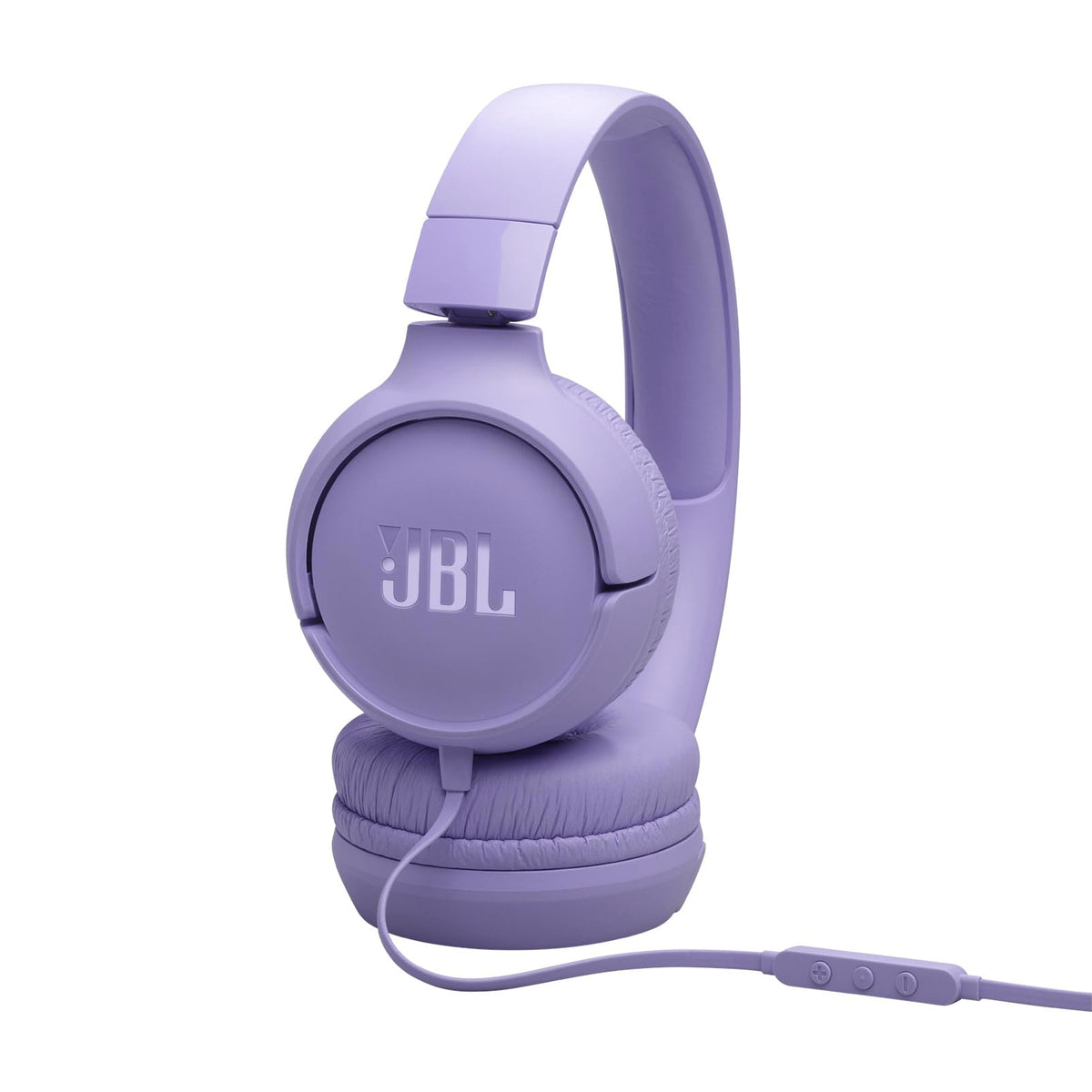 Side profile of JBL Tune 520C padded earcup showcasing comfortable fit for long wear