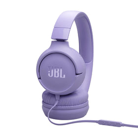 Side profile of JBL Tune 520C padded earcup showcasing comfortable fit for long wear