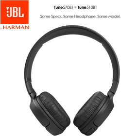 JBL Tune 570BT folded compact for easy travel and space saving convenience