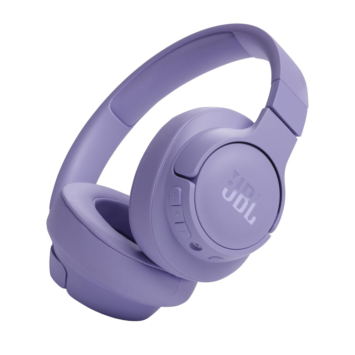 JBL Tune 720BT front view purple headphones delivering immersive bass for daily listening.