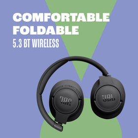 JBL Tune 720BT worn on commuter highlighting comfortable fit and long-wear benefit