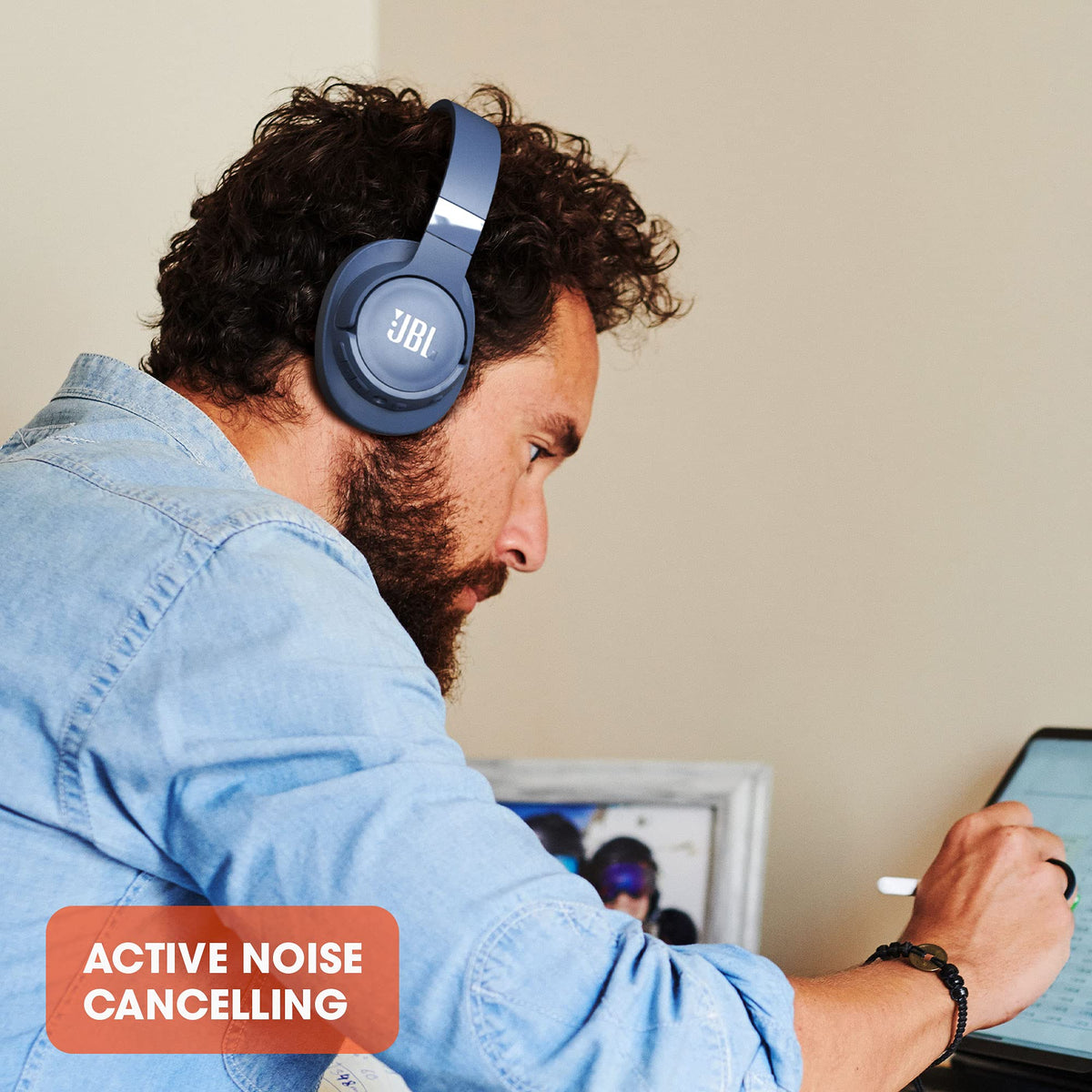JBL Tune 760NC offers up to 35 hours with ANC on for focused listening.