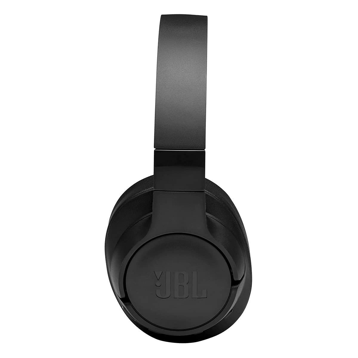 JBL Tune 760NC folded for travel in hand, highlights compact portability