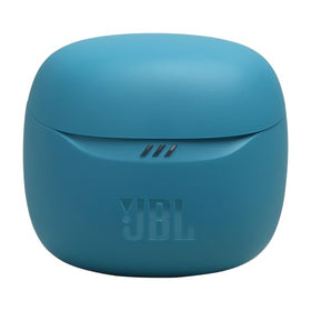 Six-microphone array on JBL Tune Flex 2 for clear calls outdoors.