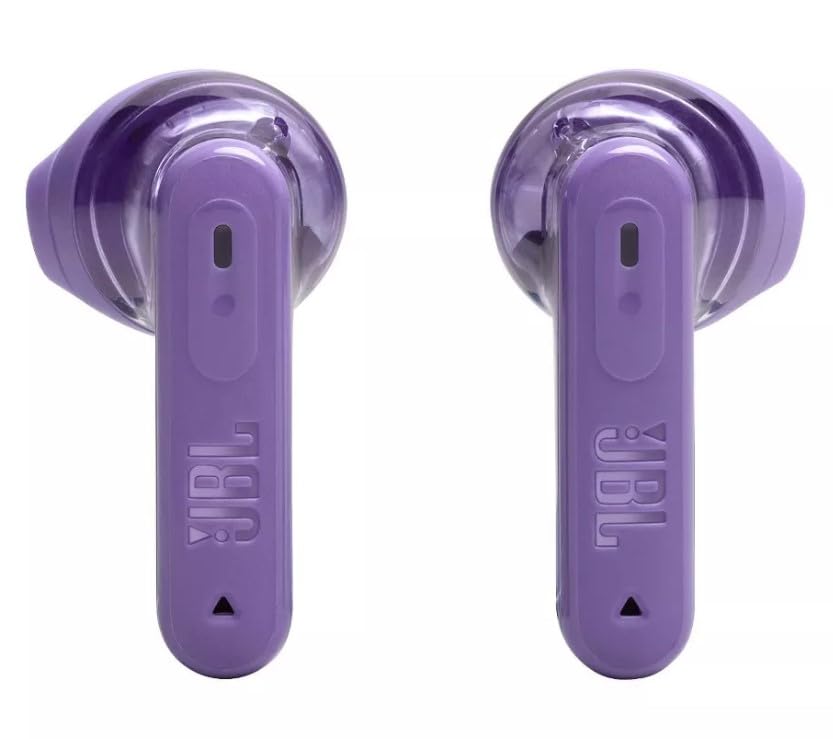 JBL Tune Flex 2 beside smartphone showing scale and portable battery benefit