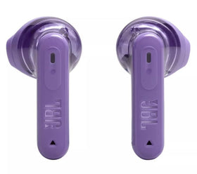 JBL Tune Flex 2 beside smartphone showing scale and portable battery benefit