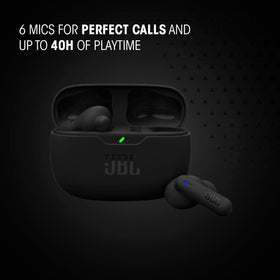 JBL Vibe Beam 2 USB-C charging port detail for fast recharge convenience