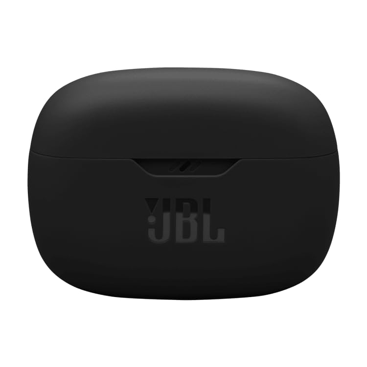 JBL Vibe Beam 2 in-ear side profile demonstrating secure fit and stable wear
