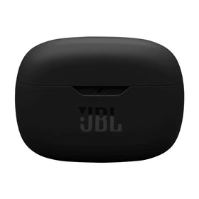 JBL Vibe Beam 2 in-ear side profile demonstrating secure fit and stable wear
