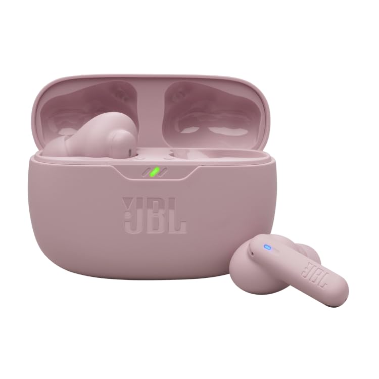 JBL Vibe Beam 2 worn side profile demonstrating secure fit and on-the-go comfort