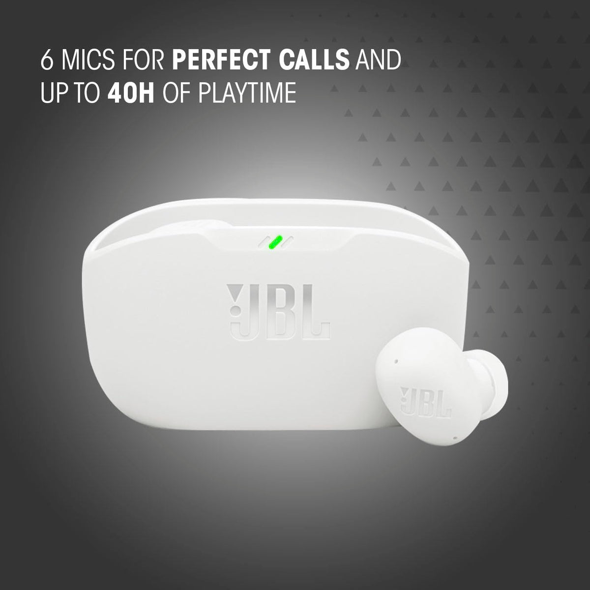 JBL Vibe Buds 2 app EQ screen on phone offering sound customization