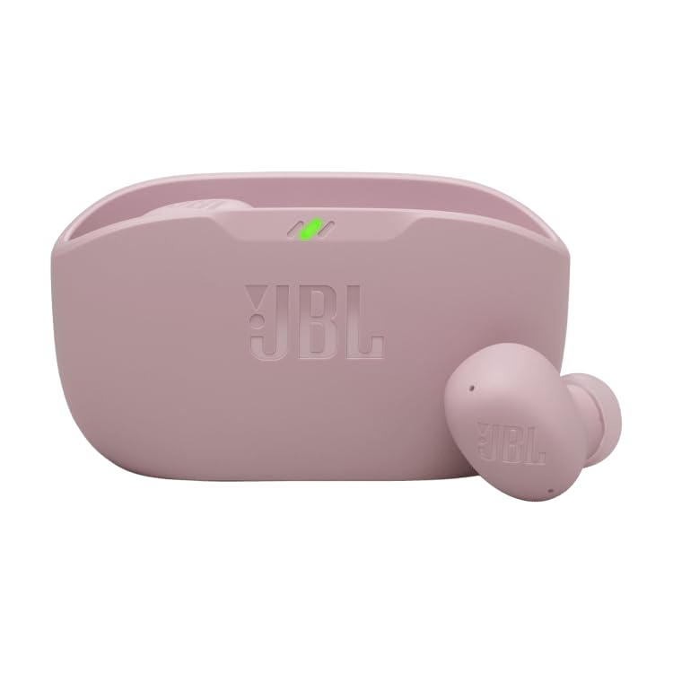 JBL Vibe Buds 2 worn in ear showing comfortable fit for long listening sessions