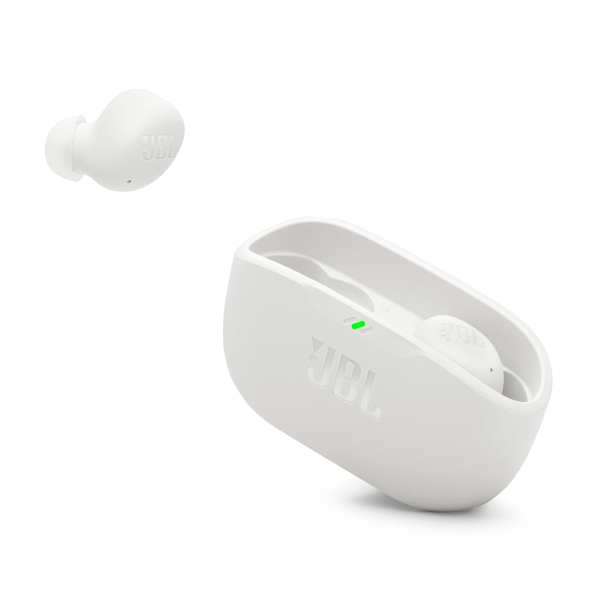 JBL Vibe Buds 2 front packaging showing earbuds and case for clear first impression