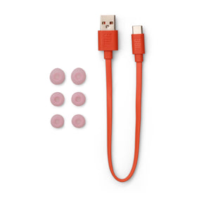 JBL Vibe Buds 2 on commuter using phone showing clear calls and on-the-go listening
