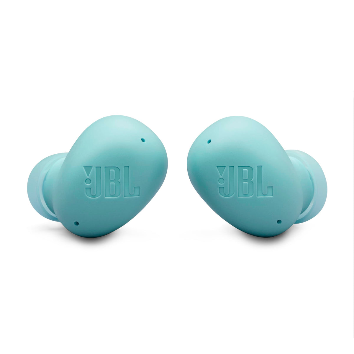 JBL Vibe Buds 2 close-up of earbud driver showing Pure Bass performance