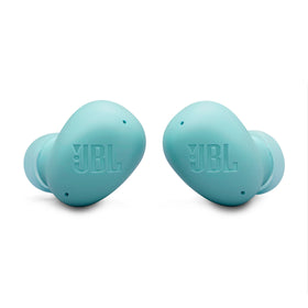 JBL Vibe Buds 2 close-up of earbud driver showing Pure Bass performance