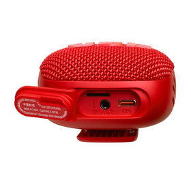 JBL Wind 3 IP67 waterproof design withstands rain and dust on adventures.