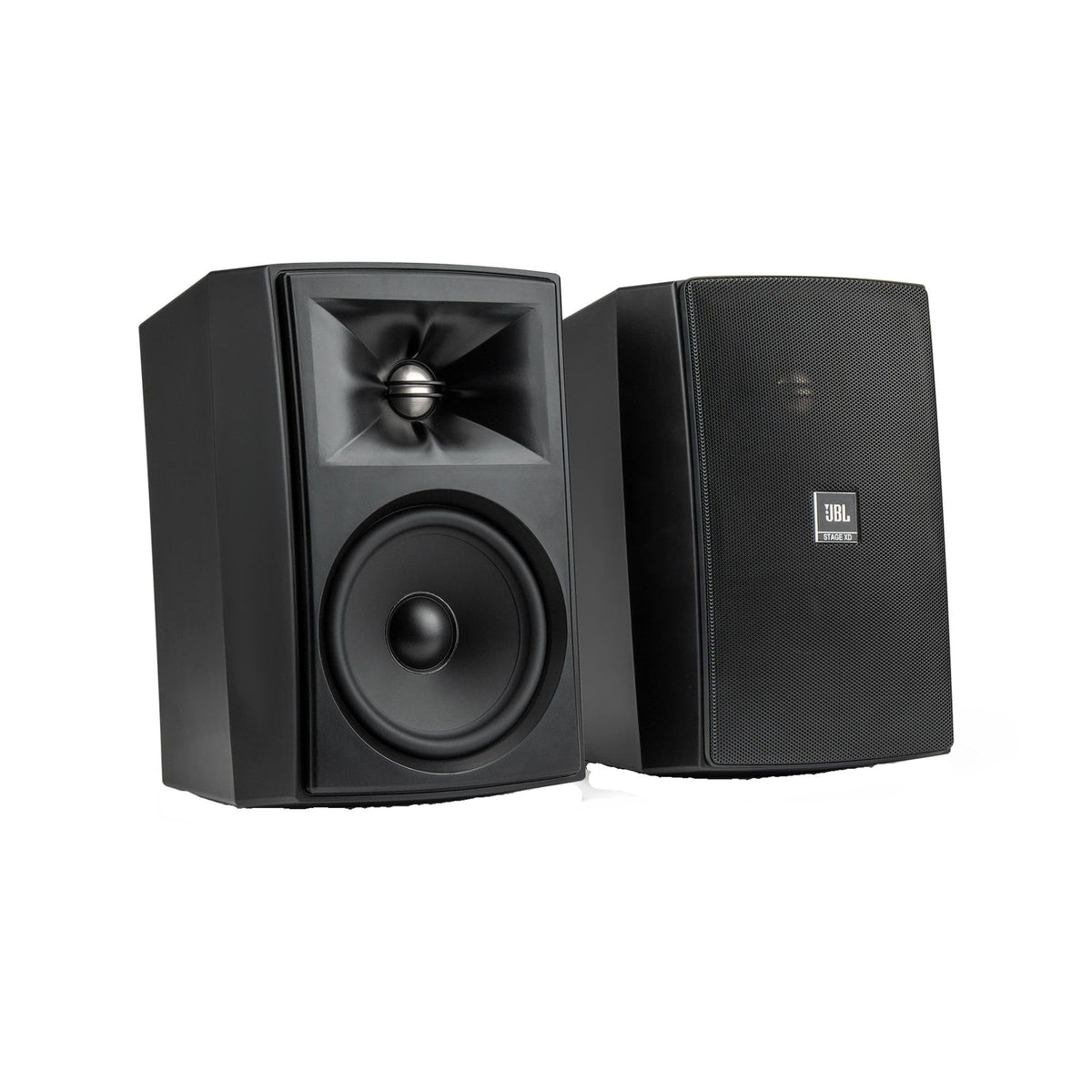 JBL XD-6 side panel detail emphasizing rugged construction for harsh environments.