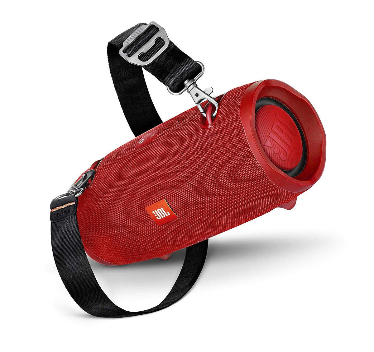 JBL Xtreme 2 red IPX7 waterproof detail for splash resistance