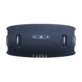 JBL Xtreme 4 blue side profile highlighting rugged portability.