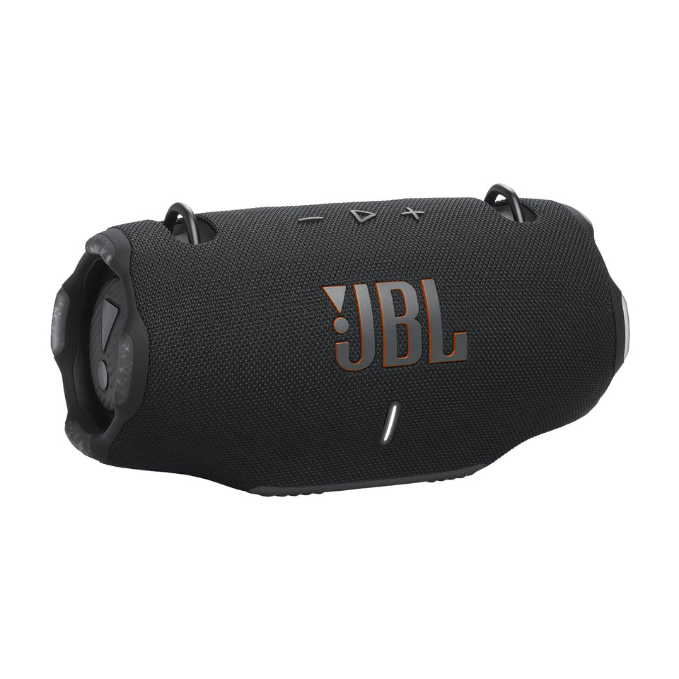 JBL Xtreme 4 front view highlighting rugged design and loud sound.